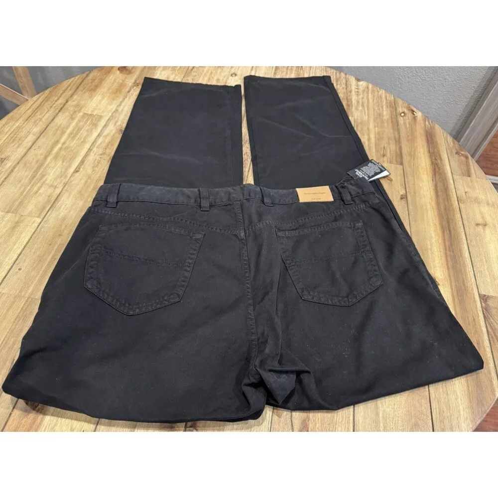 Ermenegildo Zegna Men's Black Stretch Straight Leg Jeans US 40 IT 56 NEW